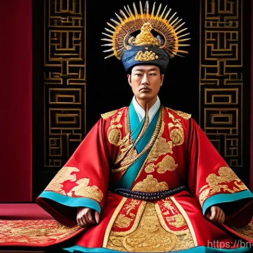 Home 31 유교 전통 의복 - **Prompt 1: Imperial Grandeur - The Emperor's Formal Attire**
A majestic ancient East Asian empe...